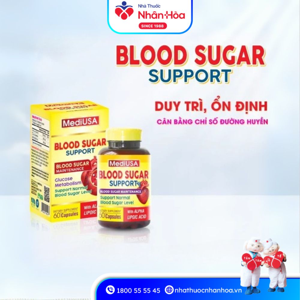 Hướng dẫn sử dụng Blood Sugar Support MediUSA