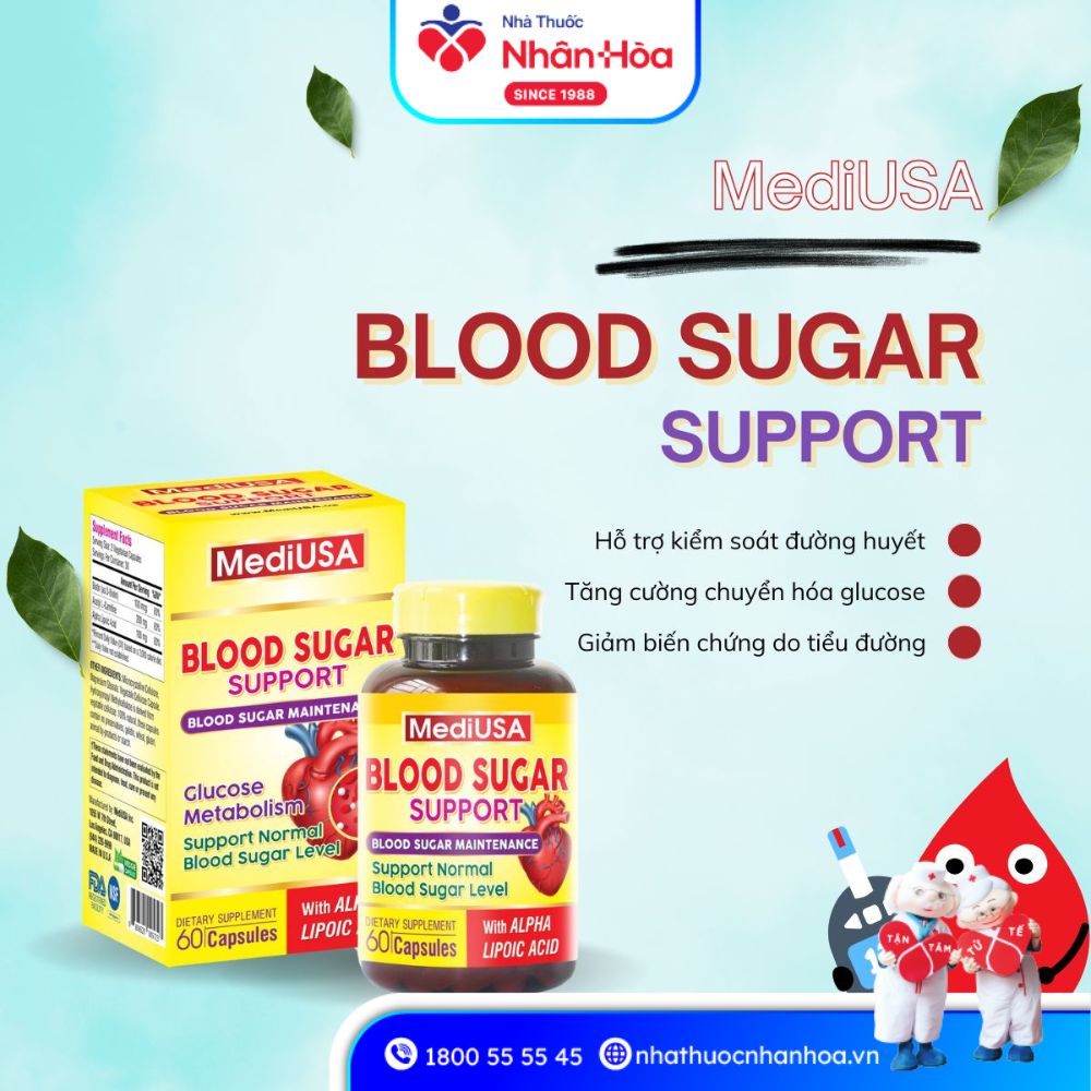 Công dụng của Blood Sugar Support MediUSA