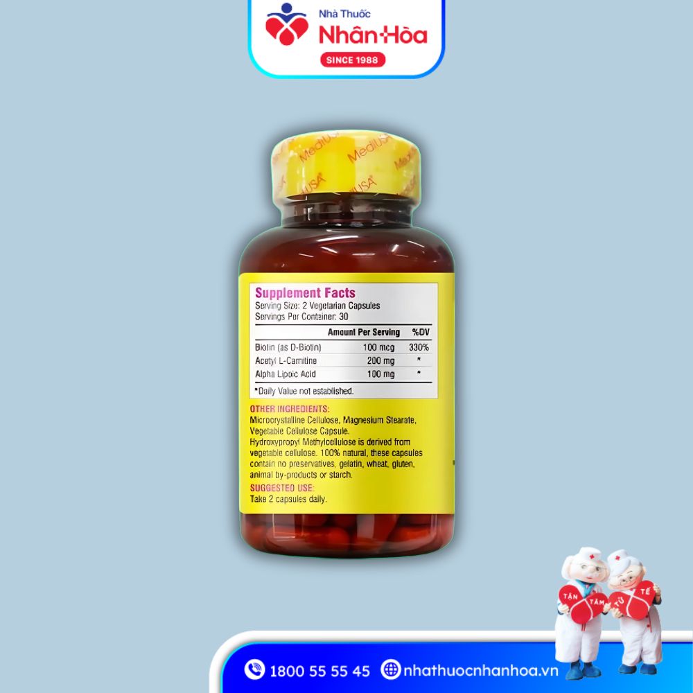 Thành phần của Blood Sugar Support MediUSA