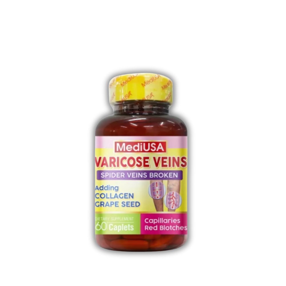 Viên Uống Varicose Veins MediUSA Hỗ Trợ Suy Giãn Tĩnh Mạch (Hộp 60 Viên)